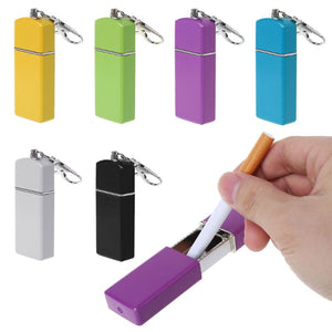 Portable Mini Pocket Ashtray Windproof Cases Key-chain Outdoor Smoking Accessory