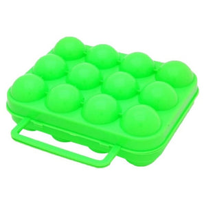 Camping Egg Storage Box 6 / 12 Grid Plastic Egg Tray Shockproof Portable Outdoor Carrying Container For BBQ Camping Accessories