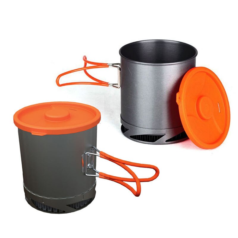 1L Foldable Cooking Pots FMC-XK6 Outdoor Heat Cookware For 1~2 Peoples Durable Hiking Camping Pot Supplies Accessories