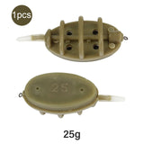 Mosodo Carp Fishing Method Feeder Mould 15g 20g 25g 35g 30g 40g 50g 60g Inline Feeders High Capacity lead sinker Bait Thrower