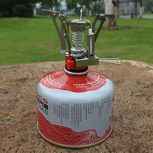 Ultralight Portable Outdoor Backpacking Camping Stove with Piezo Ignition