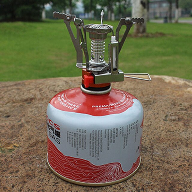 Ultralight Portable Outdoor Backpacking Camping Stove with Piezo Ignition