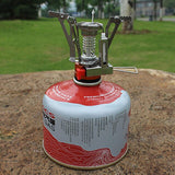 Ultralight Portable Outdoor Backpacking Camping Stove with Piezo Ignition