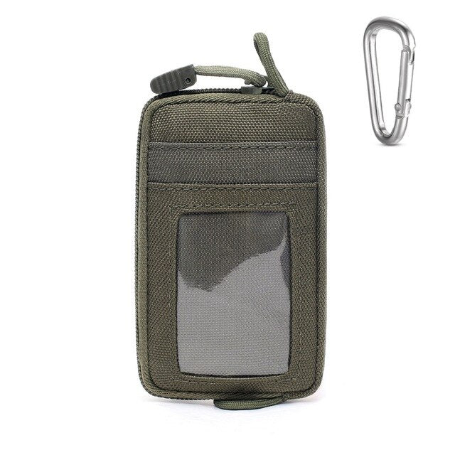 Waterproof EDC Pouch Key Change Wallet Travel Kit Coin With Card Pack Zippers Waist Bag for  Portable Tactical  Camping Hiking T