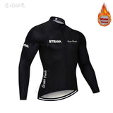 2019 Winter gules STRAVA Long Cycling JERSEY Bike Pants mens Ropa Ciclismo Thermal fleece bicycling Maillot Culotte wear