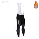 2019 Winter gules STRAVA Long Cycling JERSEY Bike Pants mens Ropa Ciclismo Thermal fleece bicycling Maillot Culotte wear