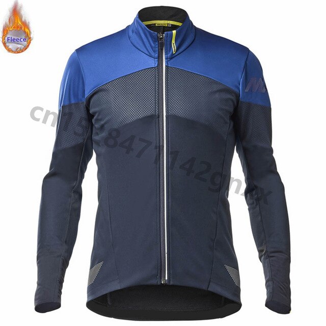 2019 New MAVIC Pro Team Winter Thermal Fleece Cycling Jersey Men Long Sleeve Set Outdoor Sport MTB Bike Clothing Ropa Ciclismo