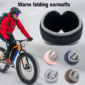 Winter Outdoor Earmuffs Skiing Cycling Ear Thermal Cover Folding Portable Unisex Soft Plush Earmuffs Riding Equipment Dropship