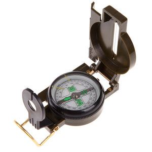 Portable Army Green Folding Lens Compass Military Multifunction Compass Boat Compass Dashboard Dash Mount Outdoor tools