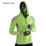 THE ARCTIC LIGHT Shirts Fishing Clothing Breathable Shirt Hiking Running Men Quick Drying UV Protection Long Sleeve Hooded