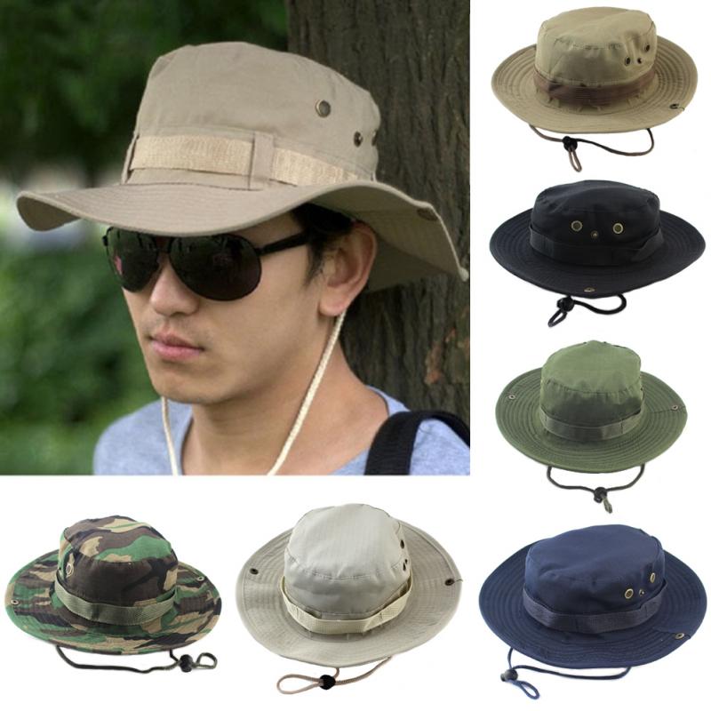 Tactical Boonie Hat Army Hunting Hat Boonie Cap Airsoft Camouflage Hunting Sunshine Hat Outdoor Hiking Hat