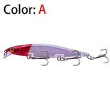 Proleurre 1PCS Minnow Fishing Lure Laser Hard Artificial Bait 3D Eyes 11cm 14g Fishing Wobblers diving 0.2m-1m Crankbait Minnows