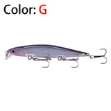 Proleurre 1PCS Minnow Fishing Lure Laser Hard Artificial Bait 3D Eyes 11cm 14g Fishing Wobblers diving 0.2m-1m Crankbait Minnows
