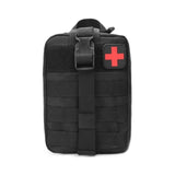 Outdoor Water First Aid Kits Travel Oxford Cloth Tactical Waist Pack Camping Climbing Bag Black Emergency Case