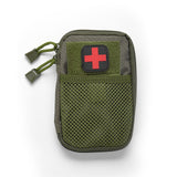Portable Military First Aid Kit Empty Bag Bug Out Bag Water Resistant For Hiking Travel Home Car Emergency Treatment