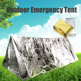 210cm x140 CM Outdoor camping equipment Emergency Blankets Cold-proof Waterproof Blanket Tent Survival Rescue Camping Shelter