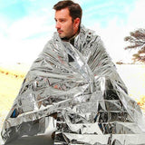 210cm x140 CM Outdoor camping equipment Emergency Blankets Cold-proof Waterproof Blanket Tent Survival Rescue Camping Shelter