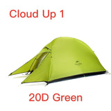 Naturehike Cloud Up Series Ultralight Camping Tent Waterproof Outdoor Hiking Tent 20D Nylon Backpacking Tent With Free Mat