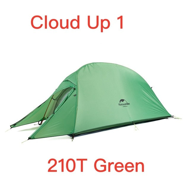 Naturehike Cloud Up Series Ultralight Camping Tent Waterproof Outdoor Hiking Tent 20D Nylon Backpacking Tent With Free Mat