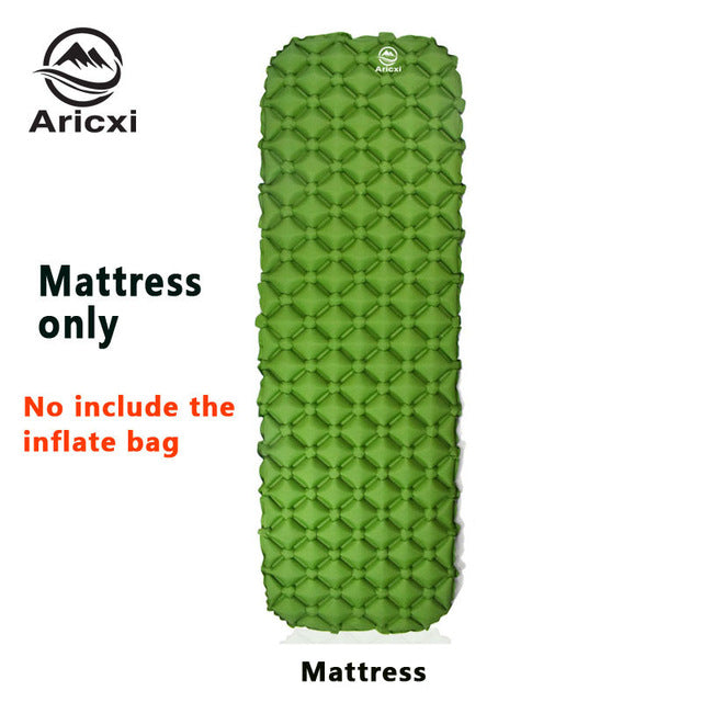 ONLY 450g Outdoor Inflatable Cushion Sleeping Bag Mat Fast Filling Air Moistureproof Camping Mat Sleeping Pad