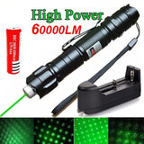 High Power green Laser 303 Pointer 10000m 5mW Hang-type Outdoor Long Distance Laser Sight Powerful Starry Head Burning Match